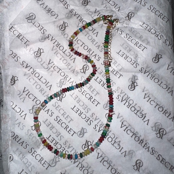 NEW Colorful Gemstone Natural Stone Beaded Adjustable Choker Necklace Gold - Picture 10 of 14